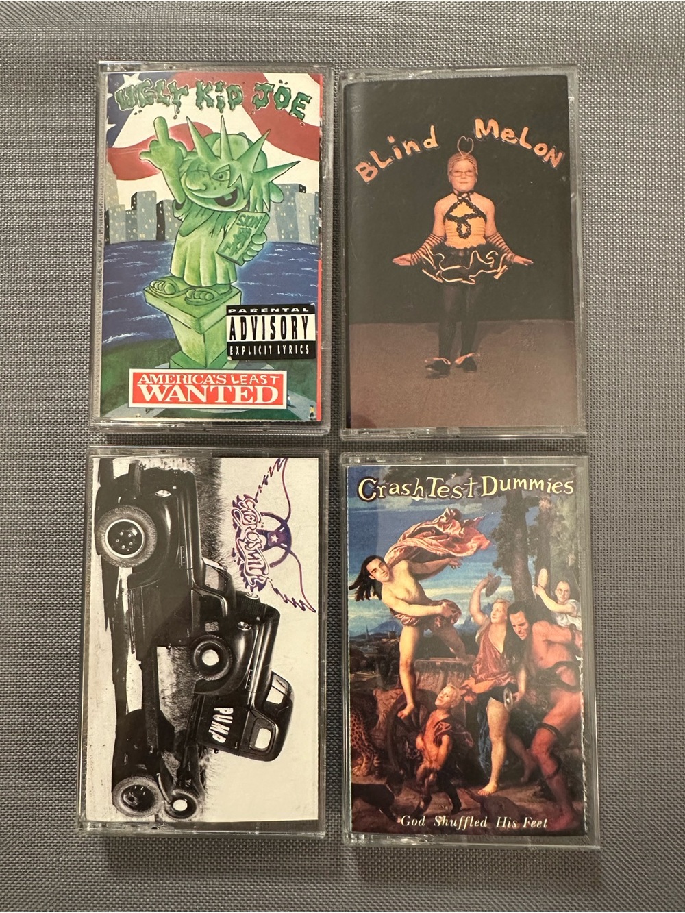 90s Cassettes: Ugly Kid Joe, Aerosmith, Blind Melon, Crash Test Dummies